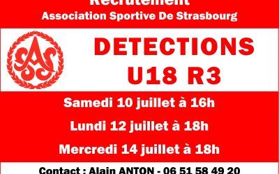 Détections U18 R3